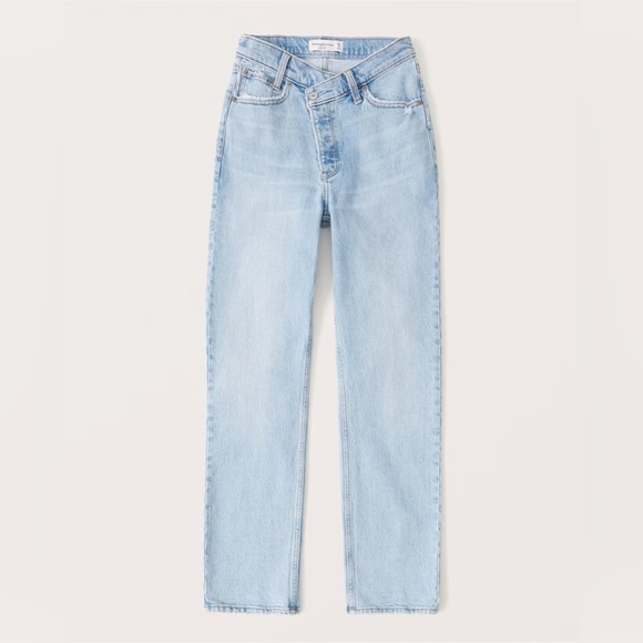 Abercrombie Curve Love High Rise Dad Jeans 34LONG - Picture 1 of 4